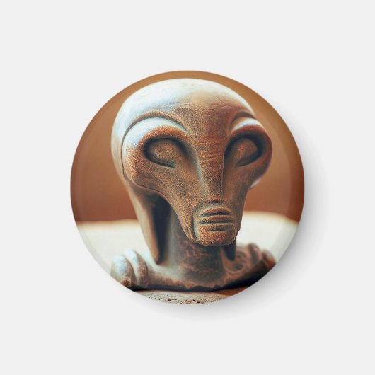 Uralte Alien Statue Magnet (Vorne)