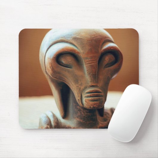 Uralte Alien Statue Mousepad (Mit Mouse)