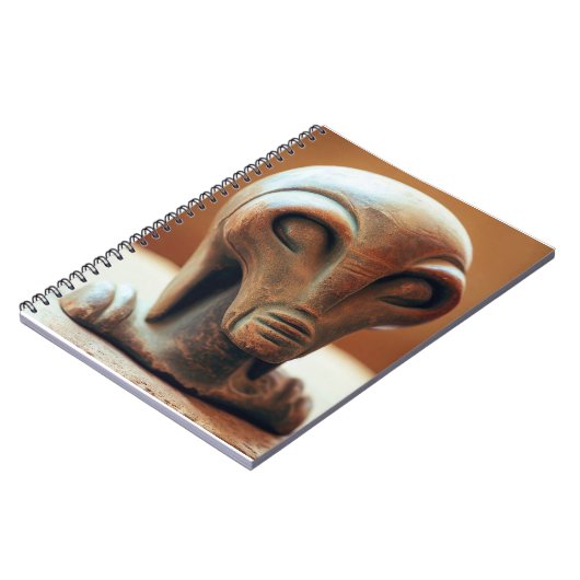 Uralte Alien Statue Notizblock (Linke Seite)