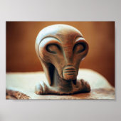 Uralte Alien Statue Poster (Vorne)