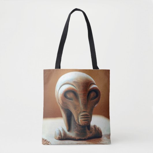 Uralte Alien Statue Tasche (Vorderseite)