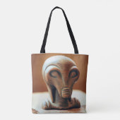 Uralte Alien Statue Tasche (Rückseite)