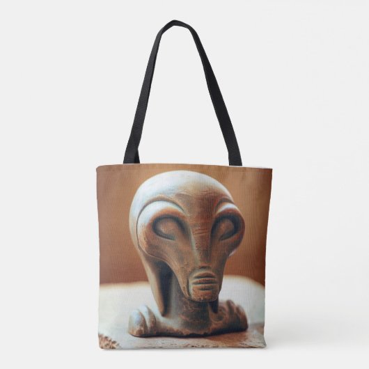 Uralte Alien Statue Tasche (Rückseite)