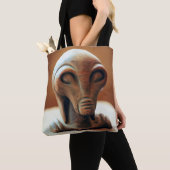 Uralte Alien Statue Tasche (Von Nahem)