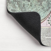 uralte Bildkarte des Mondes Mousepad (Ecke)