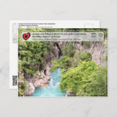 Uralte Buchenwälder und Urwald - Fluss Gashi Postkarte (Vorne/Hinten)