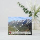 Uralte Buchenwälder und Urwald - Fluss Gashi Postkarte (Stehend Vorderseite)