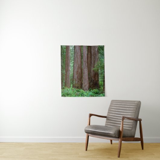 Uralte Redwoods ragen empor Wandteppich (Beispiel)