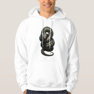 Uralte Schlange mit mystischen weißen Markierungen Hoodie
