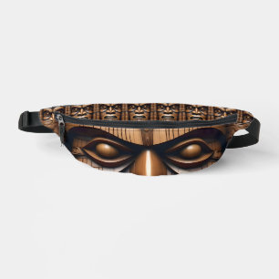 Uralte Wächter: Tiki-Holz-Kunst Bauchtasche