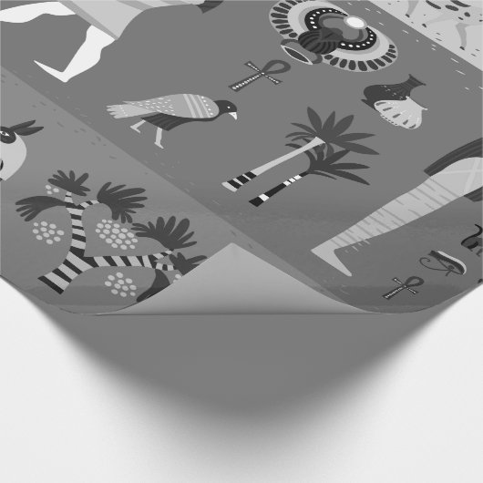 uralter äyptischer Grabmalmummy Geschenkpapier (Ecke)