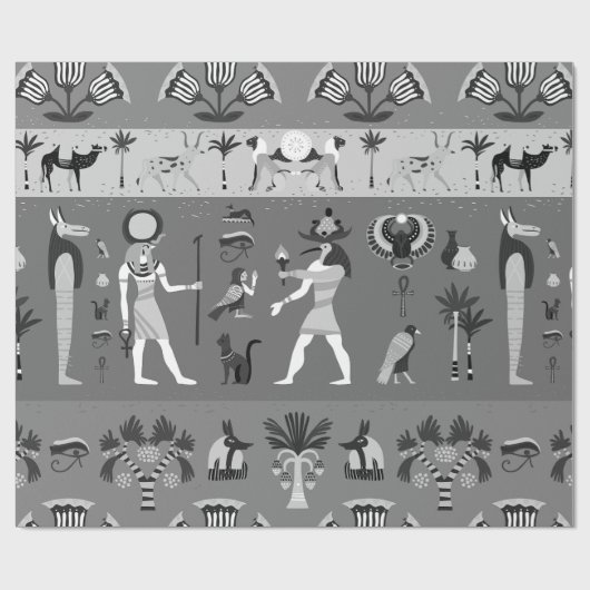 uralter äyptischer Grabmalmummy Geschenkpapier (Flach)