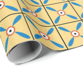 uralter, geometrischer Untergrund Geschenkpapier (Rolleneckpunkt)