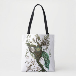 Uralter Naturgeist Mythologische 3D-Illustration Tasche