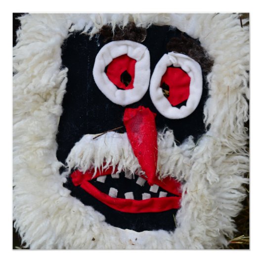 uralter romanischer Dakan-Maske Poster (Vorderseite)