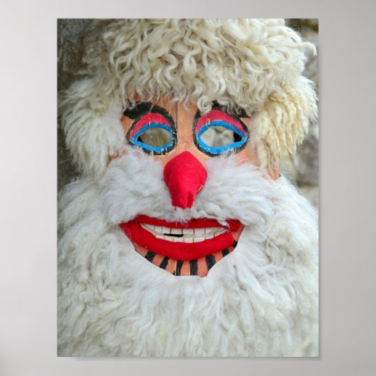 uralter romanischer Dakan-Maske Poster (Vorne)