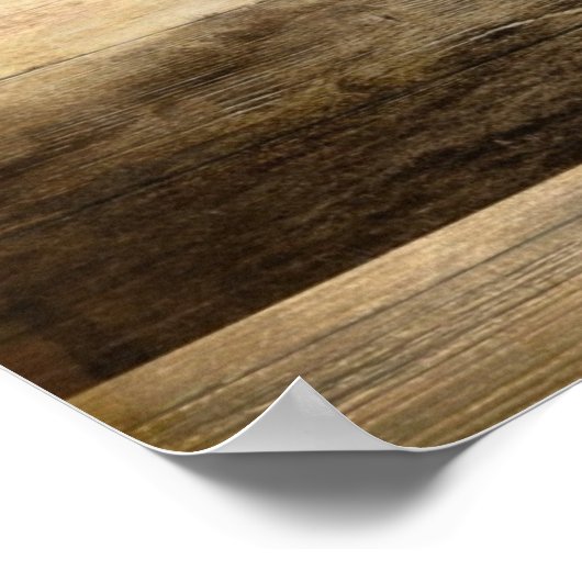 uralter Western alte Scheunenhütte Poster (Ecke)