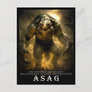 Uraltes Biest & Kreaturen: Asag Postkarte