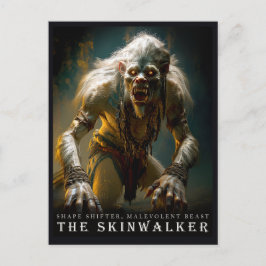 Uraltes Biest & Kreaturen: Die Skinwalker-Postkart Postkarte