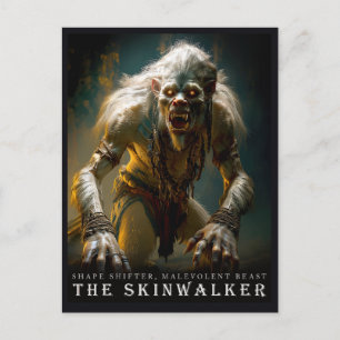 Uraltes Biest & Kreaturen: Die Skinwalker-Postkart Postkarte