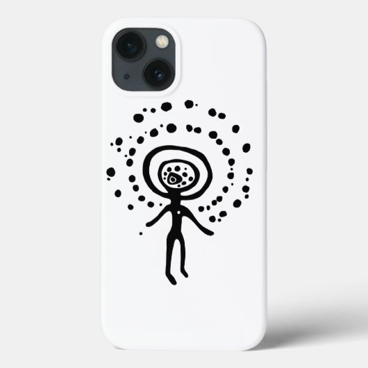 uraltes Idol Geoglyph-Symbol Petroglyph amerindian Case-Mate iPhone Hülle (Rückseite)