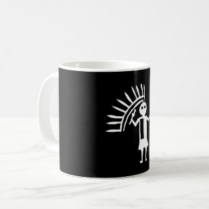 uraltes Idol Geoglyph-Symbol Petroglyph amerindian Kaffeetasse
