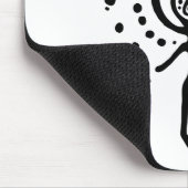 uraltes Idol Geoglyph-Symbol Petroglyph amerindian Mousepad (Ecke)
