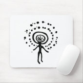 uraltes Idol Geoglyph-Symbol Petroglyph amerindian Mousepad (Mit Mouse)