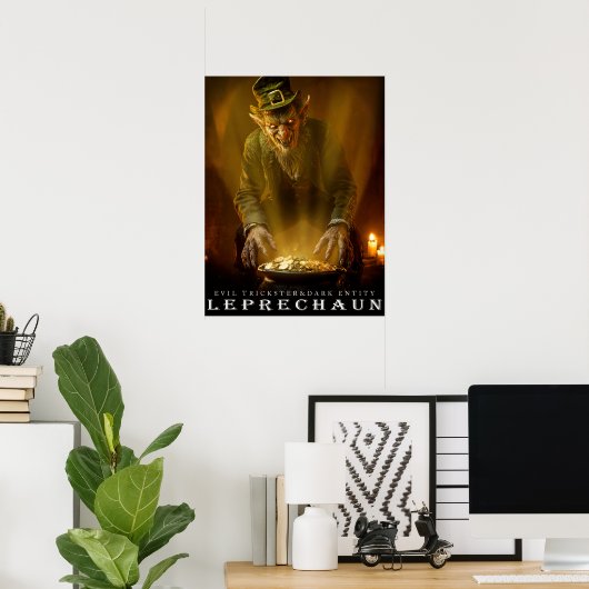 URALTES UNGEHEUER & KREATUREN: Der Leprechaun Poster (Heimbüro)