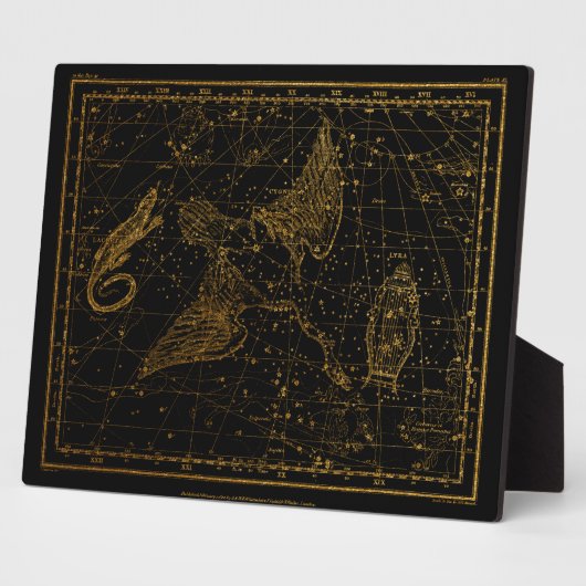 Urania Mirror Celestial Map Gold und Black Fotoplatte (Seite)