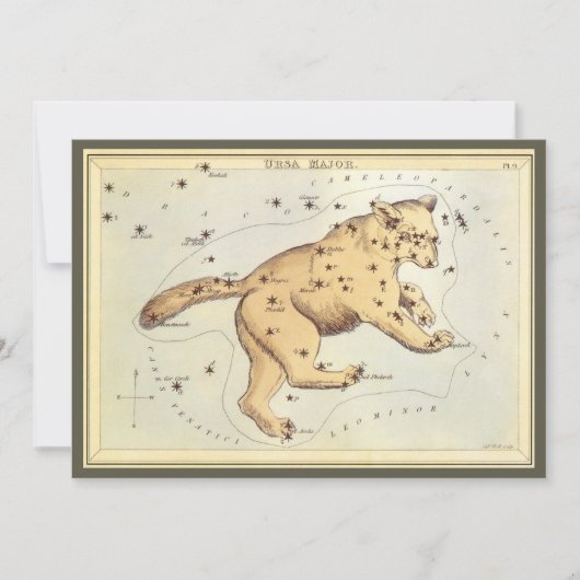 Urania-Spiegel, Vintage Astronomie-Himmelskarte (Vorderseite)