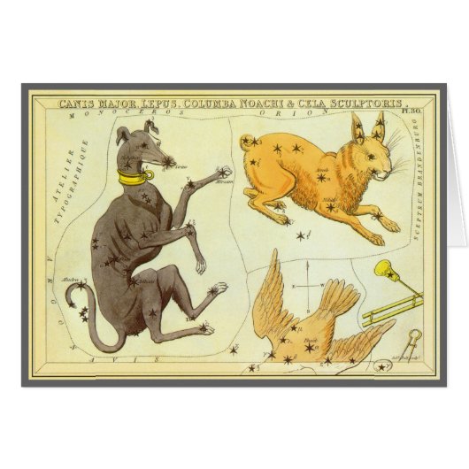 Urania-Spiegel, Vintage Astronomie-Himmelskarte (Vorderseite (Horizontal))