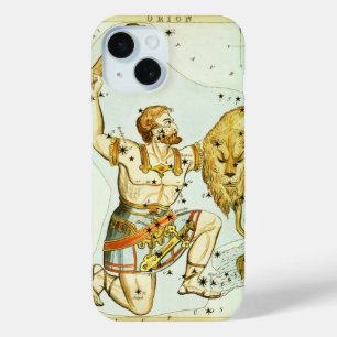 Urania-Spiegel, Vintage Astronomie-Himmelskarte iPhone 15 Hülle