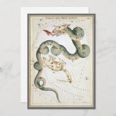 Urania-Spiegel, Vintage Astronomie-Himmelskarte Einladung (Vorne/Hinten)