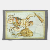 Urania-Spiegel, Vintage Astronomie-Himmelskarte Geschirrtuch (Horizontal)