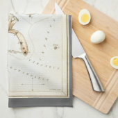 Urania-Spiegel, Vintage Astronomie-Himmelskarte Geschirrtuch (Viertel Falte)