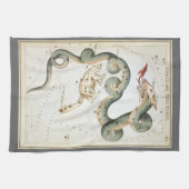 Urania-Spiegel, Vintage Astronomie-Himmelskarte Geschirrtuch (Horizontal)