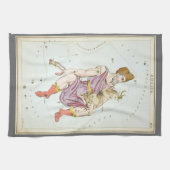 Urania-Spiegel, Vintage Astronomie-Himmelskarte Geschirrtuch (Horizontal)