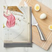 Urania-Spiegel, Vintage Astronomie-Himmelskarte Geschirrtuch (Viertel Falte)