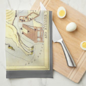 Urania-Spiegel, Vintage Astronomie-Himmelskarte Geschirrtuch (Viertel Falte)