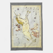 Urania-Spiegel, Vintage Astronomie-Himmelskarte Geschirrtuch (Vertikal)