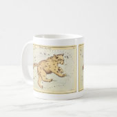 Urania-Spiegel, Vintage Astronomie-Himmelskarte Kaffeetasse (Vorderseite Links)