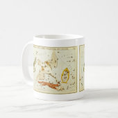 Urania-Spiegel, Vintage Astronomie-Himmelskarte Kaffeetasse (Vorderseite Links)