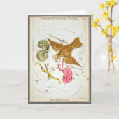 Urania-Spiegel, Vintage Astronomie-Himmelskarte Karte (Gelbe Blume)