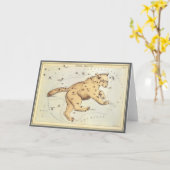 Urania-Spiegel, Vintage Astronomie-Himmelskarte Karte (Gelbe Blume)