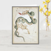 Urania-Spiegel, Vintage Astronomie-Himmelskarte Karte (Gelbe Blume)