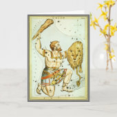 Urania-Spiegel, Vintage Astronomie-Himmelskarte Karte (Gelbe Blume)