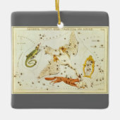 Urania-Spiegel, Vintage Astronomie-Himmelskarte Keramikornament (Vorderseite)