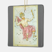 Urania-Spiegel, Vintage Astronomie-Himmelskarte Keramikornament (Links)