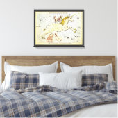 Urania-Spiegel, Vintage Astronomie-Himmelskarte Leinwanddruck (Insitu (Schlafzimmer))